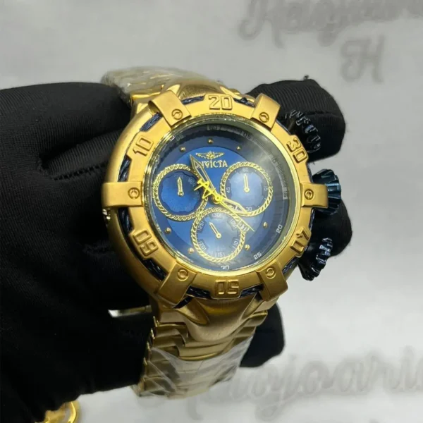 Kit Invicta Thunderbolt Dourado e Azul – Banhado a Ouro 18K - Imagem 2