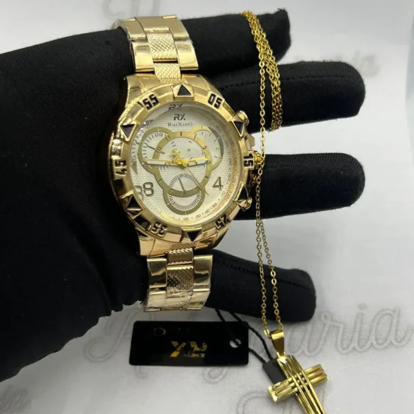 Relógio Masculino RX Monkey - A prova d'água + Cordão - Imagem 2