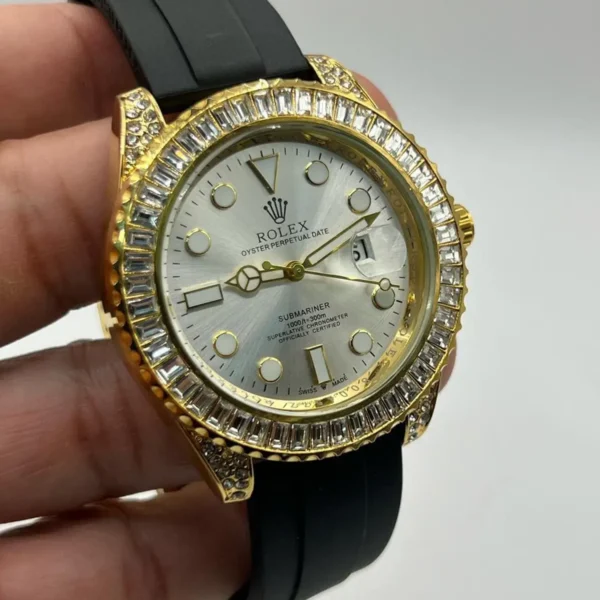 Rolex Submariner Prime Itália - Quartz - A prova d'água - 100% Funcional - Dourado e Preto - Image 2